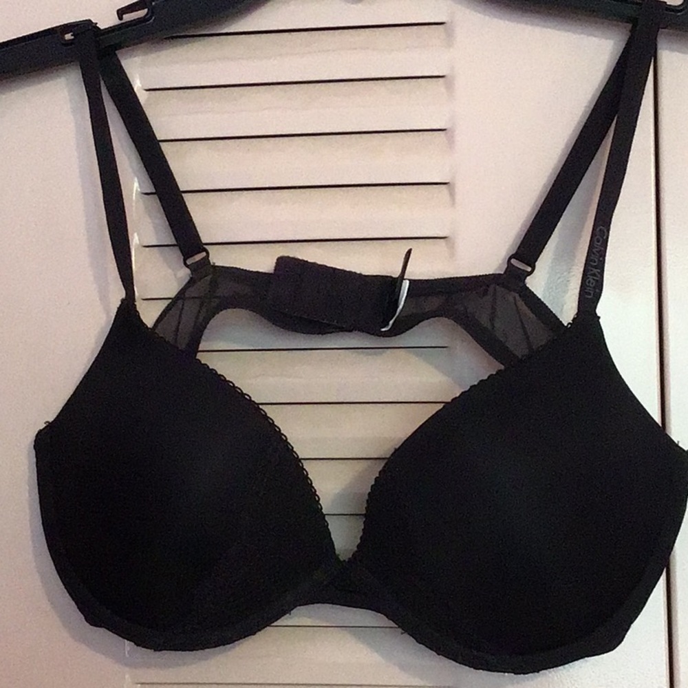 Calvin Klein black push up bra